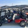Red 2023 e-z-go express l6 elite lithium golf carts - Image 5